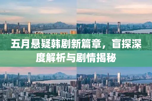 五月悬疑韩剧新篇章，盲探深度解析与剧情揭秘