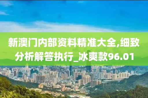 新澳门内部资料精准大全,细致分析解答执行_冰爽款96.01