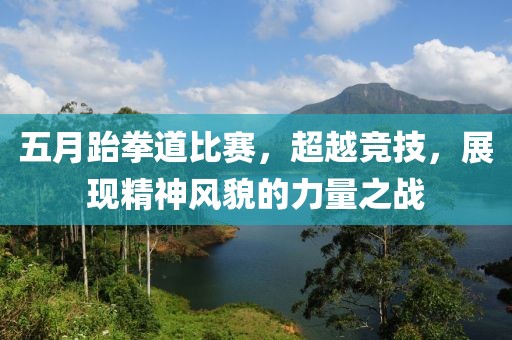 五月跆拳道比赛，超越竞技，展现精神风貌的力量之战