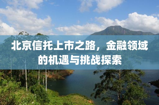 北京信托上市之路，金融领域的机遇与挑战探索