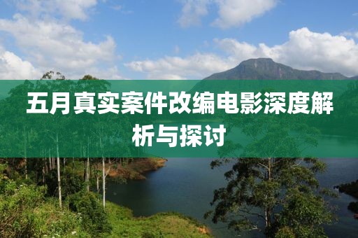 五月真实案件改编电影深度解析与探讨