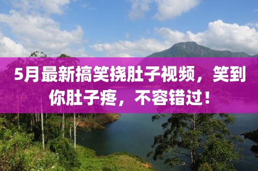 5月最新搞笑挠肚子视频，笑到你肚子疼，不容错过！