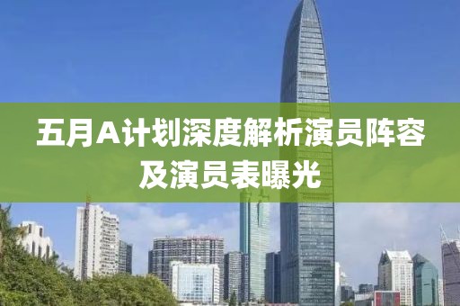 五月A计划深度解析演员阵容及演员表曝光
