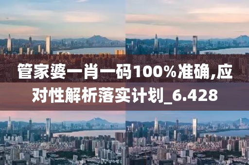 管家婆一肖一码100%准确,应对性解析落实计划_6.428