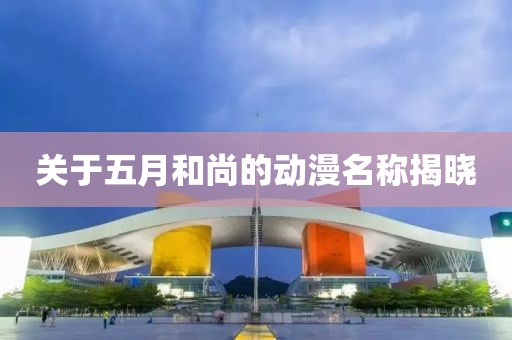 关于五月和尚的动漫名称揭晓
