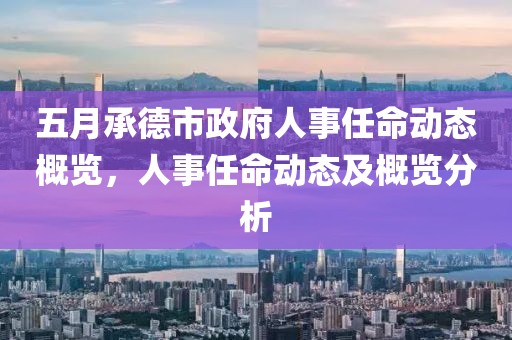 五月承德市政府人事任命动态概览，人事任命动态及概览分析