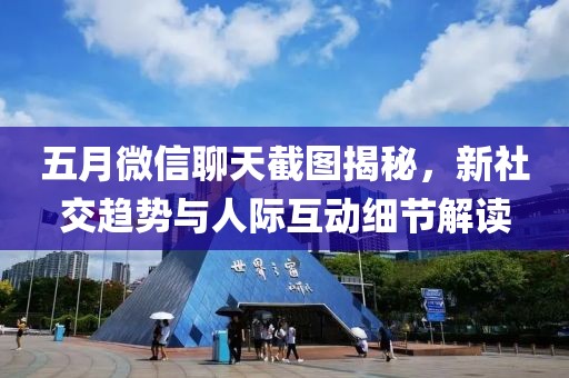 五月微信聊天截图揭秘，新社交趋势与人际互动细节解读