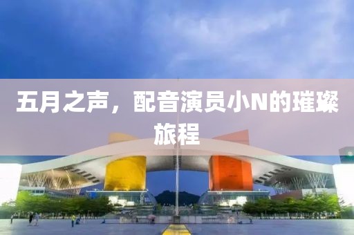 五月之声，配音演员小N的璀璨旅程