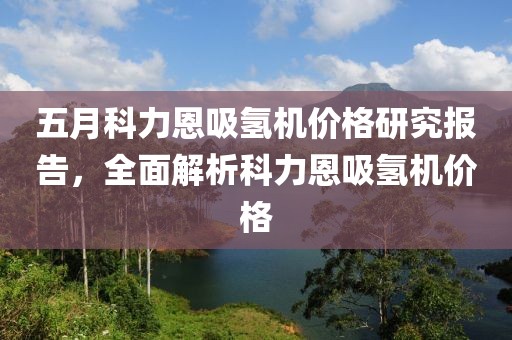 五月科力恩吸氢机价格研究报告，全面解析科力恩吸氢机价格