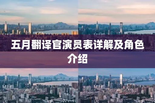 五月翻译官演员表详解及角色介绍