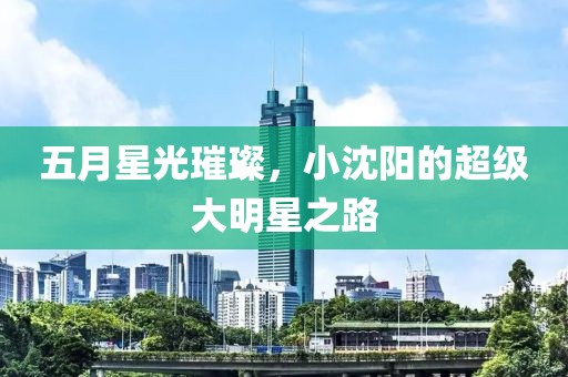 五月星光璀璨，小沈阳的超级大明星之路