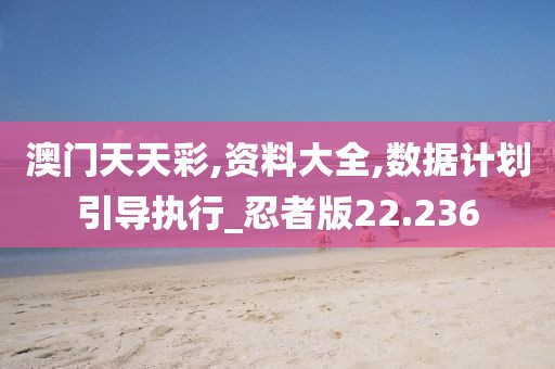 澳门天天彩,资料大全,数据计划引导执行_忍者版22.236