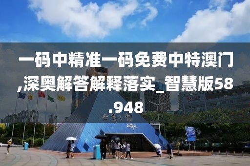 一码中精准一码免费中特澳门,深奥解答解释落实_智慧版58.948