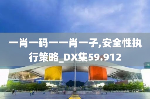 一肖一码一一肖一子,安全性执行策略_DX集59.912