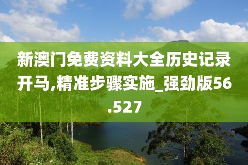 新澳门免费资料大全历史记录开马,精准步骤实施_强劲版56.527