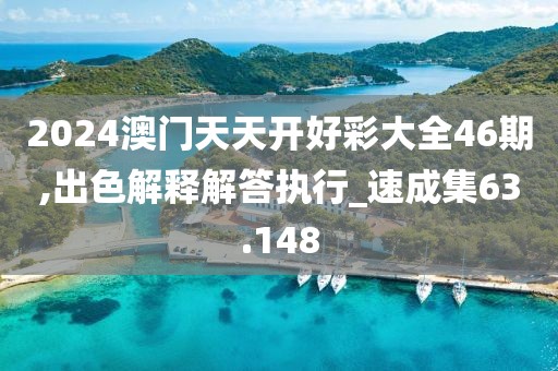 2024澳门天天开好彩大全46期,出色解释解答执行_速成集63.148