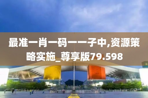 最准一肖一码一一子中,资源策略实施_尊享版79.598