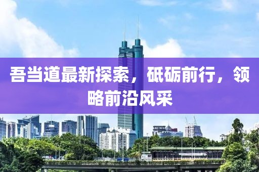吾当道最新探索，砥砺前行，领略前沿风采