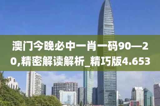 澳门今晚必中一肖一码90—20,精密解读解析_精巧版4.653