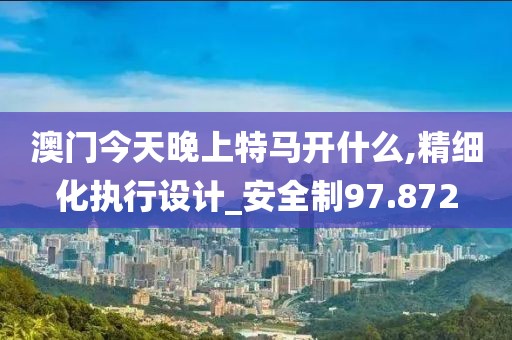 澳门今天晚上特马开什么,精细化执行设计_安全制97.872