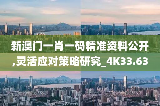 新澳门一肖一码精准资料公开,灵活应对策略研究_4K33.63