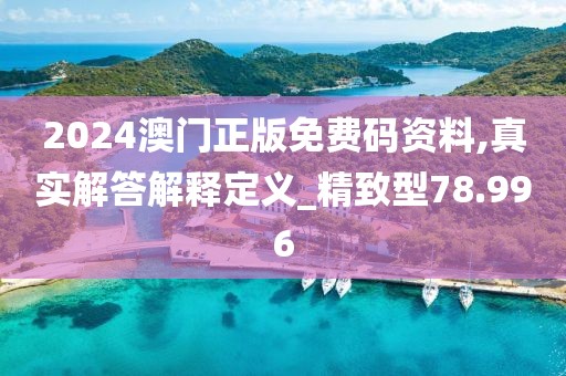 2024澳门正版免费码资料,真实解答解释定义_精致型78.996