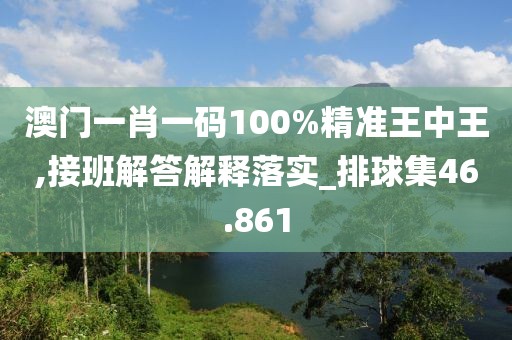 澳门一肖一码100%精准王中王,接班解答解释落实_排球集46.861