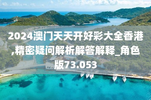 2024澳门天天开好彩大全香港,精密疑问解析解答解释_角色版73.053