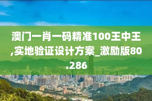 澳门一肖一码精准100王中王,实地验证设计方案_激励版80.286