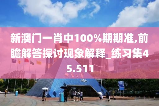 新澳门一肖中100%期期准,前瞻解答探讨现象解释_练习集45.511