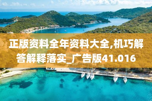 正版资料全年资料大全,机巧解答解释落实_广告版41.016