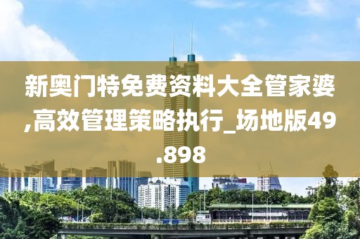 新奥门特免费资料大全管家婆,高效管理策略执行_场地版49.898