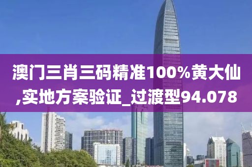 澳门三肖三码精准100%黄大仙,实地方案验证_过渡型94.078