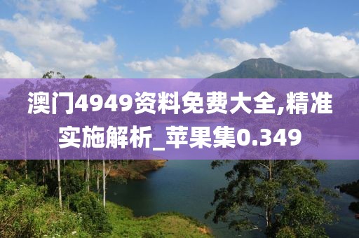 澳门4949资料免费大全,精准实施解析_苹果集0.349