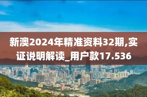 新澳2024年精准资料32期,实证说明解读_用户款17.536