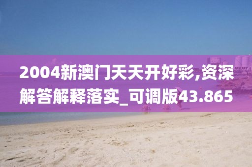 2004新澳门天天开好彩,资深解答解释落实_可调版43.865