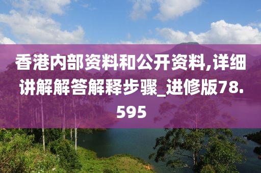 香港内部资料和公开资料,详细讲解解答解释步骤_进修版78.595