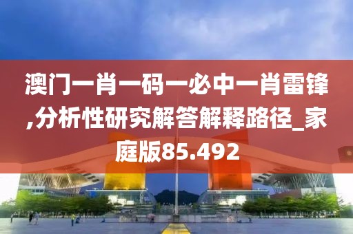 澳门一肖一码一必中一肖雷锋,分析性研究解答解释路径_家庭版85.492