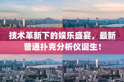技术革新下的娱乐盛宴，最新普通扑克分析仪诞生！