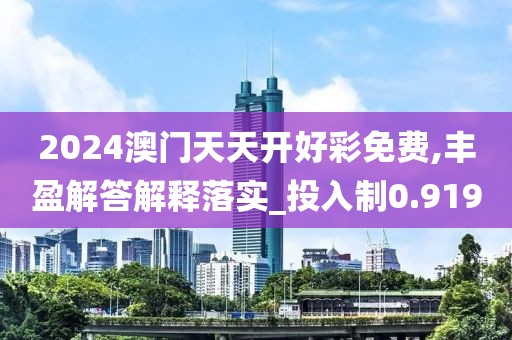 2024澳门天天开好彩免费,丰盈解答解释落实_投入制0.919