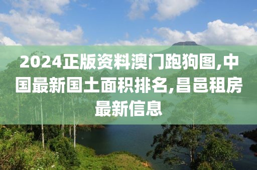 2024正版资料澳门跑狗图,中国最新国土面积排名,昌邑租房最新信息